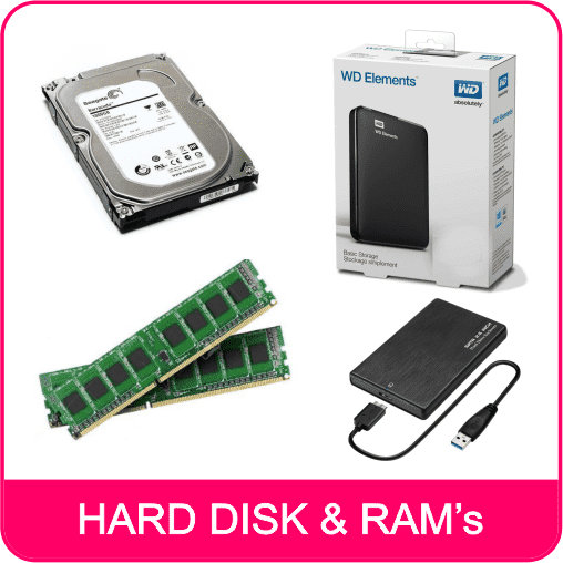 Hard disk, Rams, Portable hard