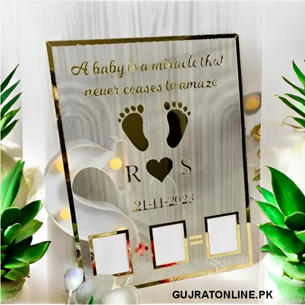 Date of Birth Thumb Plate with Name