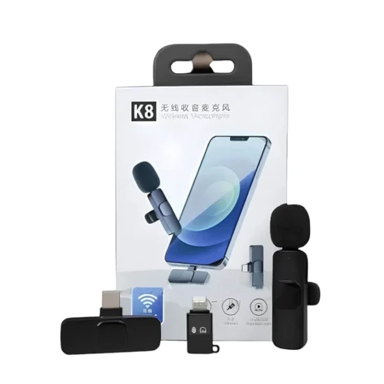 K8 Blutooth Mic Clear Voice Recorder For Social Media